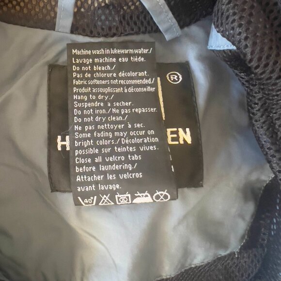 Helly Hansen Ski Snowboard WP Packable Hood Jacket Blue Color block- Size Small - Picture 5 of 6